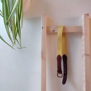 3 for $25 - Retro Brown and Yellow Belt XS/S